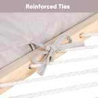 SUNCREAT Detachable Extra Large Outdoor Hammock Pillow with Ties, Coffee