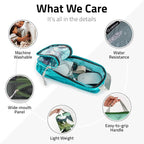 Set of 8 compression packing cubes for travel accessories- Expandable bags for clothing, toiletry, backpacks, organizing essentials (Holiday)