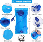 Small Water Backpack, Festival Hydration Vest, Hydro Pack with 2L Water Bladder, Lightweight Hydropack Running Water Vest for Women Men Runners Hiking Camping Biking Climbing