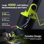 CLAKAP LED Camping Lantern, 3000Lumens Rechargeable 180°Rotatable Flashlight Lantern, Portable Camping Light with 4000mAh Phone Charger, IPX4 Waterproof Lanterns for Power Outages Hurricane