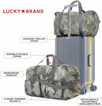 Lucky Travel Duffel Bags 115L, Gym Bag, Travel Bag & Large Duffle Bag for Men, Foldable Overnight Weekender Bags for Women & Men with Adjustable Shoulder Strap, Camo