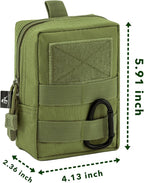 Molle Pouch Tactical Compact Water-Resistant Military Utility EDC Pouch Bag Camping Gear Waist Pack