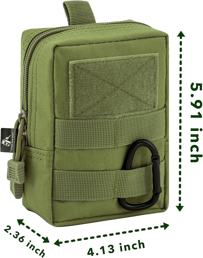 Molle Pouch Tactical Compact Water-Resistant Military Utility EDC Pouch Bag Camping Gear Waist Pack