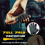 FREETOO Workout Gloves for Men, Weight Lifting Gloves with Full Palm Protection, Ultra Ventilated, Cushion Pads and Silicone Grip