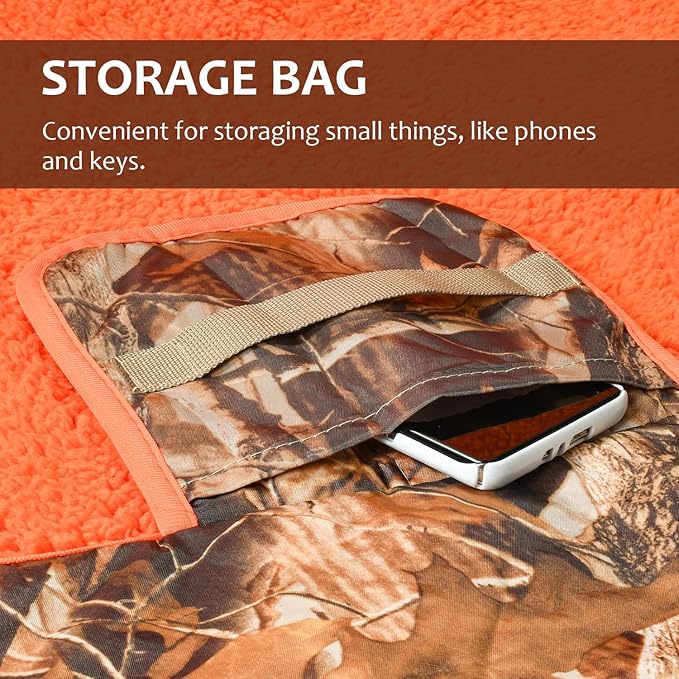 Tirrinia Large Waterproof Outdoor Blanket, Soft Warm Windproof Stadium Blanket with Sherpa Fleece and Foldable for Outdoor Sport, Baseball, Football, Beach, Concerts, Car