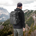 SUN CUBE Cooler Backpack 33 Can, Leakproof Insulated Backpack Cooler for Men Women, Camping Cooler Backpack for Beach Travel Hiking, Waterproof Lunch Backpack, Grey