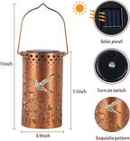 Hummingbird Solar Lanterns Outdoor Waterproof, Birthday Gifts for Women Mom Grandma, Hanging Solar Lights for Yard, Patio, Porch, Garden Decor, Christmas Gifts for Her/Him