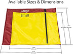 Stuffable Camping Pillow Stuff Sack (Small, Yellow, 2-Pack) - 10 x 14 - for Hiking, Backpacking and Travel Bring Your Own Stuffing