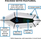 Ultra-Lightweight Inflatable Kayak for Adults & Kids - 1 Person Packraft, Durable TPU, Compact, Rapid Inflate, Ideal for Fishing & Adventure