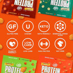 Twin Peaks Protein Puffs & Italian Dressing Starter Pack – Low Carb, Keto-Friendly, High Protein, Gluten-Free Snack