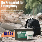 Emergency Food Supply - Original Flavor Hardtack, Mre Meals 2025, 9 Days Emergency Meals Survival Foods Bars, Emergency Supplies for Disaster Preparedness, Tin Box Pack, 20 Years Shelf Life