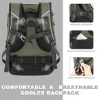 Insulated Cooler Backpack,33/45 Cans Multifunctional Double Deck Leakproof Cooler Bag with Sternum Strap,Large Capacity Lightweight Travel Camping Beach Backpack