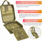 Medical Molle Pouch Tactical - 1000D Nylon First Aid Pouch, Big Capacity EMT Pouch Utility, Heavy Duty Military Grade Rip-Away Ifak Pouch for Home and Outdoor Activities（Bag Only