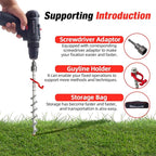 18 Pcs 12" Aluminum Ground Anchors, Tent Stakes Heavy Duty for Swing Set Anchors Screw in Kit for Tents, Canopies, Sheds,Amusement Facilities,Swing Sets Outdoor