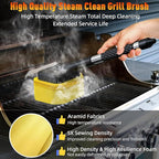 Bristle-Free Steam Cleaning Grill Brush, Safe for All Grill Griddle, Heat-Resistant Head, BBQ Grilling Gift for Men