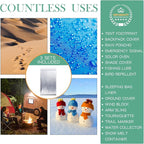 Macarrie 180 Pack Emergency Foil Thermal Blankets Silver Foil Survival Blanket Space Blanket Kit for Outdoors, Camping, Hiking, Homeless, First Aid