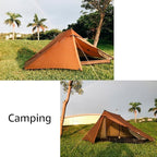 3FULGEAR Lanshan 2 Pro Tent 2 Person Ultralight Camping Tent, 3/4 Season Professional 20D Silnylon Rodless Tent for Camping, Climbing, Hiking