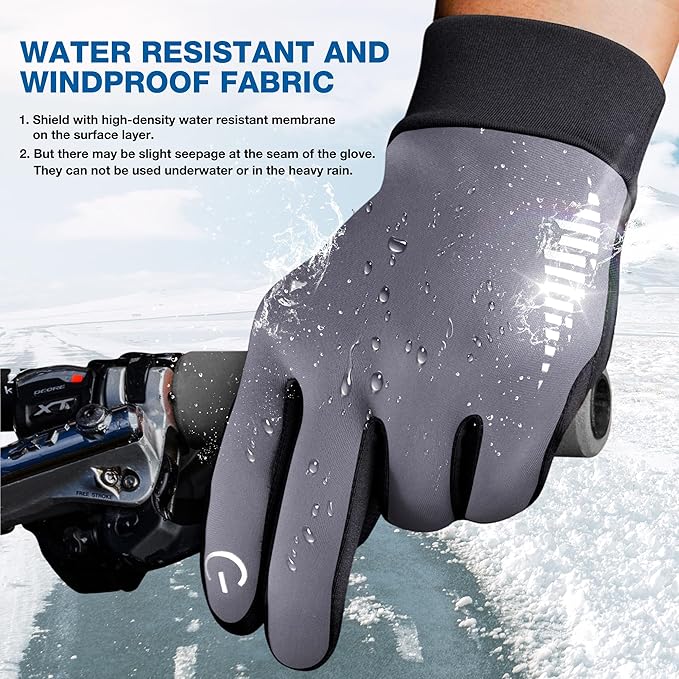 SIMARI Winter Gloves Women Men Ski Snow Gloves Liner Thermal Warm Touch Screen, Suit for Running, Cycling, Biking, Hiking, Driving, Walking, Typing, Freezer Work, Sports, Soccer, Shooting, Gaming 102