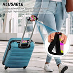 2 Pack Polka Dots Luggage Handle Wrap, Detachable Luggage Tag, Neoprene Suitcase Wrap with Comfort Grip & Bright Identifier for Suitcase, Travel Bag, Sports Bag