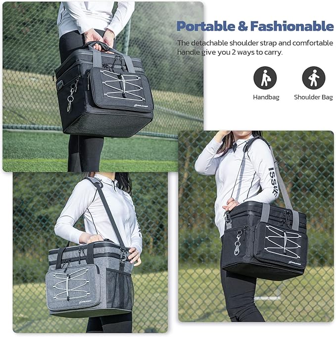 Maelstrom Collapsible Soft Cooler Bag, 24/30/60/75 Cans Beach Cooler, Ice Chest, Leakproof & Portable for Beach, Camping, Road Trips & Grocery Shopping