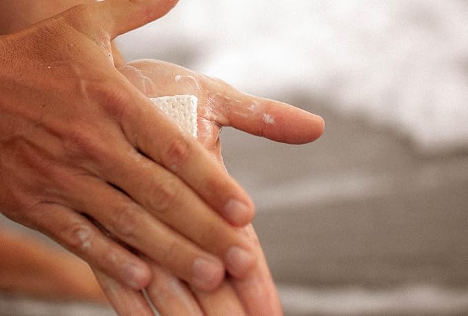 2-Pack Biodegradable Soap Unscented Travel-Sized Camping Soap Bars -All-In-One Backpacking Essentials Outdoor Recreation Soap Bar and Washcloth (Includes Travel Case)