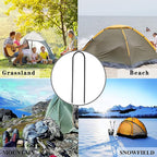 10"x2" Trampolines Wind Stakes Heavy Duty U Shape Galvanized Steel Trampoline Stakes Ground Anchors with Sharp End for Camping Tent, Garden Staples, Trampoline Pins (24)