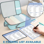 BAGAIL 6 Set/4 Set Lightweight Compression Packing Cubes for Travel, Anti-Tearing Expandable Organizer Bags for Suitcase