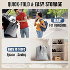 King Air Mattress with Built-in Pump, 18" Top Inflatable Mattress with Waterproof Flocking Fabric, Three-Minute Quick-Inflatable Bed. Portable Blow Up Mattress for Home, Outdoor and Guests