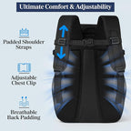 SUN CUBE Cooler Backpack 33 Can, Leakproof Insulated Backpack Cooler for Men Women, Camping Cooler Backpack for Beach Travel Hiking, Waterproof Lunch Backpack, Black