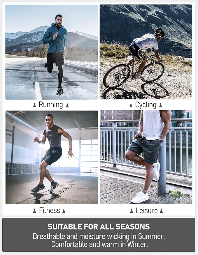 Airacker Ankle Athletic Running Socks Cushioned Breathable Low Cut Sports Tab Socks for Men and Women (6 Pairs)