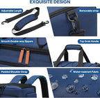 Gym Bag for Men and Women with Shoe & Laptop Compartment, 3-in-1 Sports Travel Duffel Bag Anti-Theft Weekender Carry-On Backpack for Airplane & Workout, Overnight Travel Bag,35L (Blue, Medium)