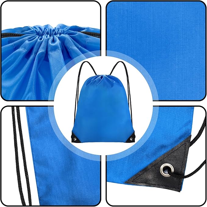 Grneric 28 Pcs Drawstring Backpack Bulk String backpack Drawstring Bags Cinch Sack Gym Sport Traveling String Bag for Men Women