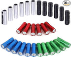 FASTPRO 30-Pack Flashlights Set, Aluminum 6-LED Flashlights Include AAA Batteries & Lanyard, for Party Favors, Camping, Hurricane Supplies