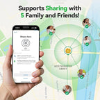 TECKNET 3-in-1 Air Tracker Tag 4-Pack (iOS Only), Rechargeable Smart Bluetooth Tracker, 100dB Alarm & Hidden Camera Detection, Compatible with Apple Find My, Item Finder for Keys, Luggage, Wallet, Pet
