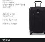 TUMI - Aerotour 4 Wheel Expandable Luggage - Men's and Women's Lightweight Business and Leisure Travel Suitcase - 21.75" International Expandable Carry-On, Black