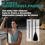 Inflatable Stand Up Paddle Board Set, Wide SUP Board Design, 400 lbs Weight Limit, with Paddle, Pump, Backpack, Fins for Adults and Youth