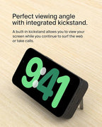 Belkin Portable Charger, Wireless Power Bank 15W 10000 mAh w/ Qi2, MagSafe Charger + Built-in Pop-up Kickstand - iPhone 17, Air, Pro, Pro Max, AirPods, Apple Watch, Google Pixel 10, etc. - Black