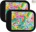 Plumeria Flowers Luggage Handle Wrap for Suitcase Luggage Tags Handle Covers Identifiers Soft Decorations Travel Accessories 2 Pack