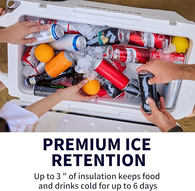 EchoSmile 25/30/35/40/60/75 Quart Rotomolded Cooler, Built to Stand up to The Rigors of The Journey