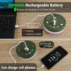 2PCS Camping String Lights 33ft, 4 in 1 Rechargeable 100LED Outdoor Tent String Lights with 14 Lighting Modes Remote Control Waterproof with Timer Function for Camping Gear Essentials Hiking Garden