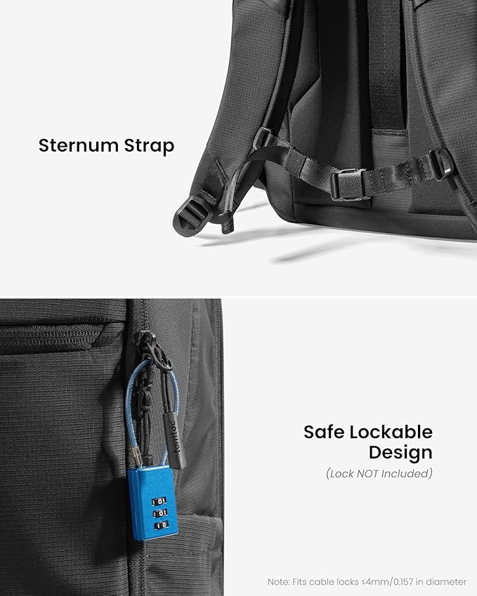 tomtoc Laptop Backpack 32L, Large Business Work Bag Fits 15.6-16 Inch Laptop, Water-Resistant Durable Computer Travel Backpack for Business Trip, Weekend Getaway