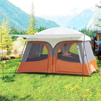 Vidalido Tents，6-8 Person Camping Tent with Extended Vestibule，2 Room Weather Resistant Family Tents，Easy Install Waterproof Outdoor Tent for Backpacking and Camping Hiking