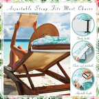 Inflatable Beach Pillow with Removable Cover Outdoor Pool Pillow Beach Chair Pillows for Sand Inflatable Camping Pillow for Travel Vacations, Tropical Flamingo