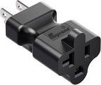 15 Amp to 20 Amp Nema 5-15P to 5-15R/5-20R Power Adapter (3 Pack)