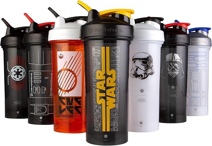 BlenderBottle Star Wars Shaker Bottle Pro Series Perfect for Protein Shakes and Pre Workout, 28-Ounce, Stormtrooper
