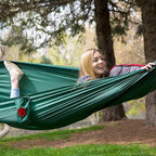 Grand Trunk Ultralight Camping Hammock - Lightweight and Portable Travel Hammock for Camping, Hiking, Backpacking, Beach, and Other Travel, Green