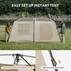 Naturehike Village Instant Tent, 4 Person 8 Person Camping Tent with Full Rainfly, Waterproof Large Cabin Tents for Car Camping