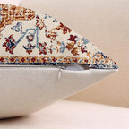 Waterproof Throw Pillow Covers 16X16 Inch Set of 2 Bohemian Vintage Carpet Pattern Brown Blue Ethnic Design Decorative Farmhouse for Couch Garden Balcony (Boho-3-1)