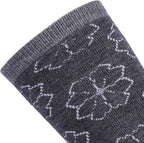 EnerWear 4 Pack Women's Merino Wool Outdoor Hiking Trail Crew Sock