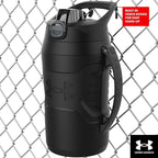 Under Armour Insulated Water Bottle with Handle & Fence Hook, Half Gallon Sports Water Jug, Leak-Resistant & BPA-Free for Baseball, Football & Gym - Breeze Blue/Black, 64oz